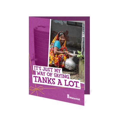 You can help buy a rainwater harvesting tank