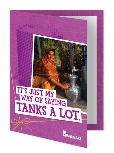 You can help buy a rainwater harvesting tank
