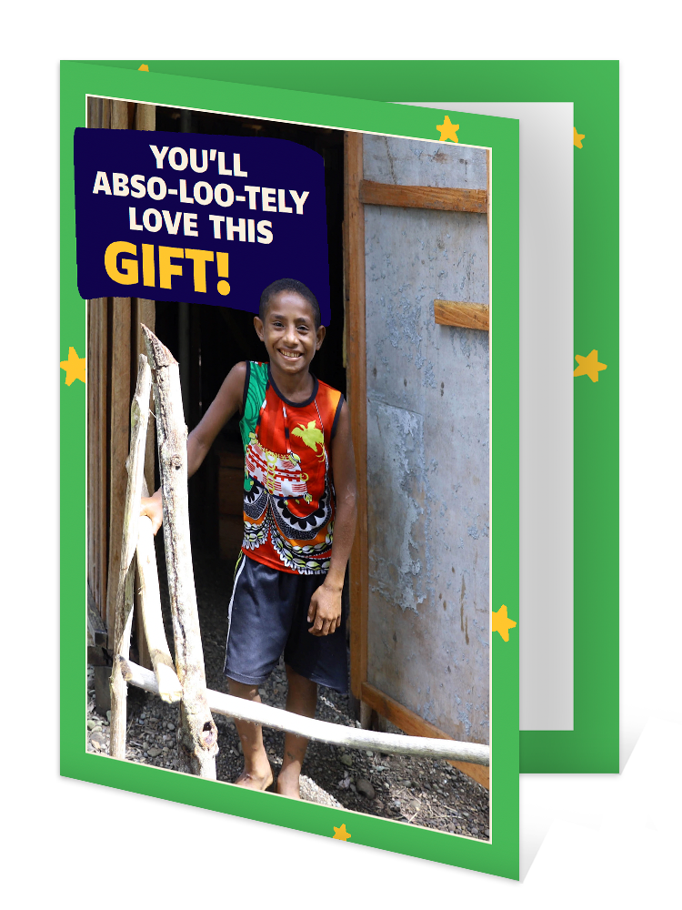 You can help buy a sit toilet for someone (Christmas)