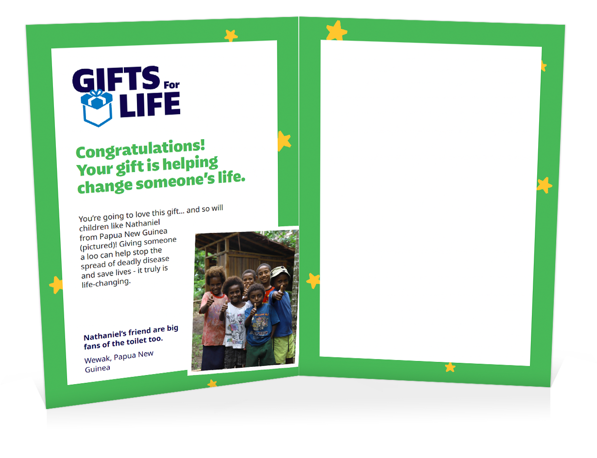 You can help buy a sit toilet for someone (Christmas)