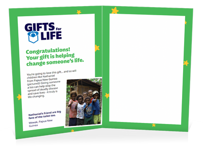 You can help buy a sit toilet for someone (Christmas)