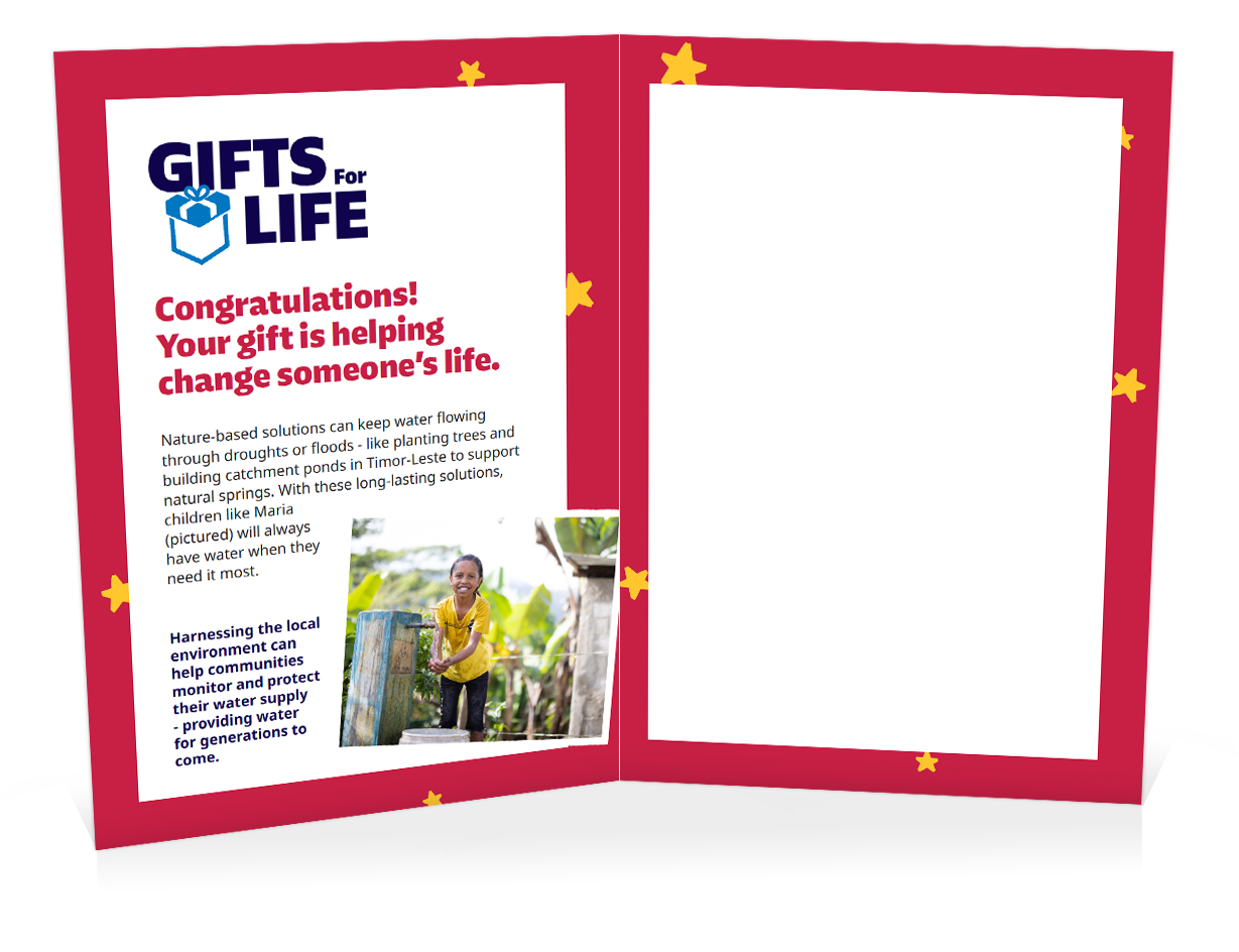 You can help deliver nature-based water solutions (Christmas)