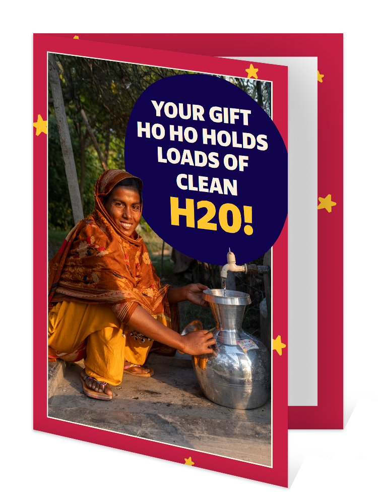 You can help buy a rainwater harvesting tank (Christmas)