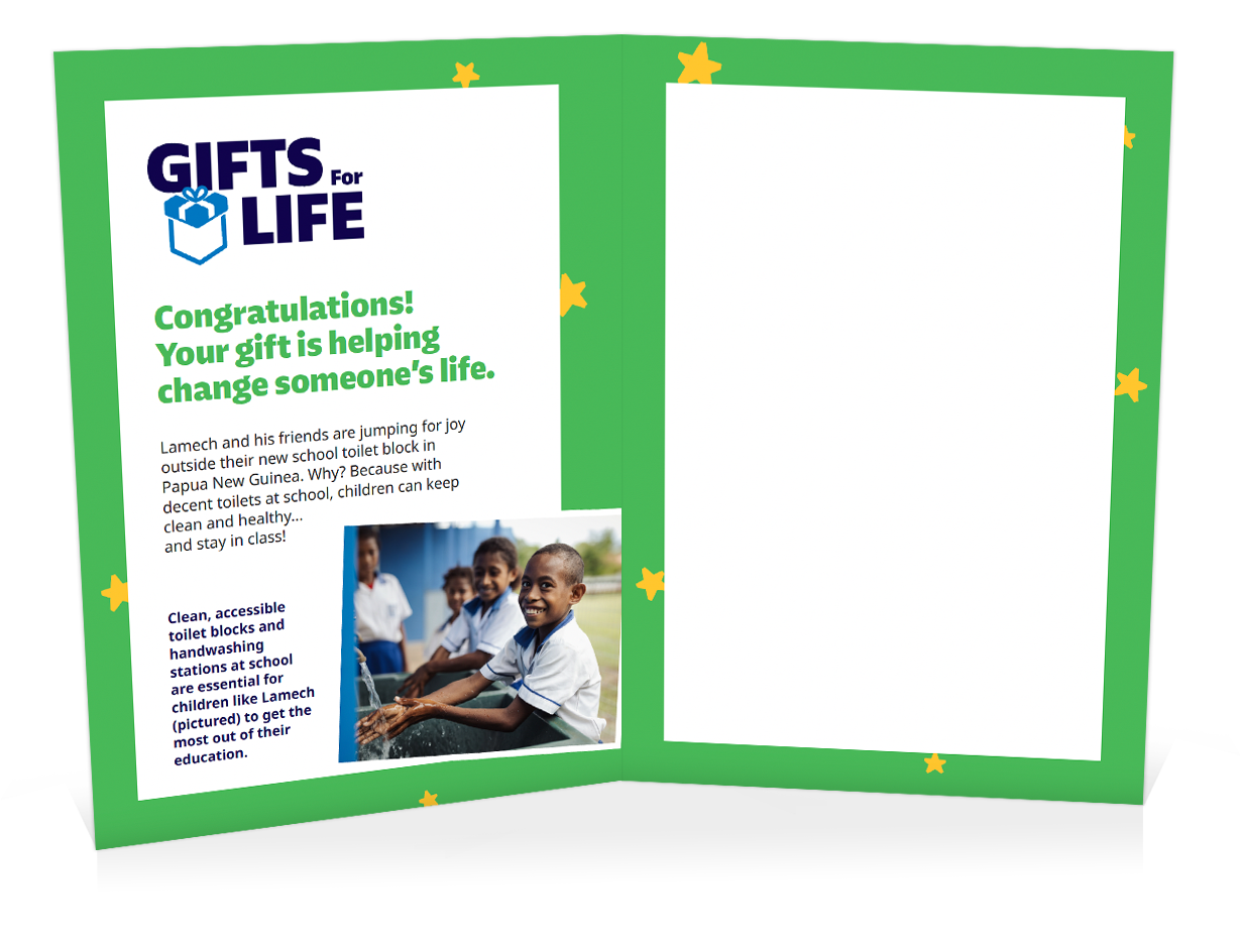 You can help bring safe toilets at school (Christmas)