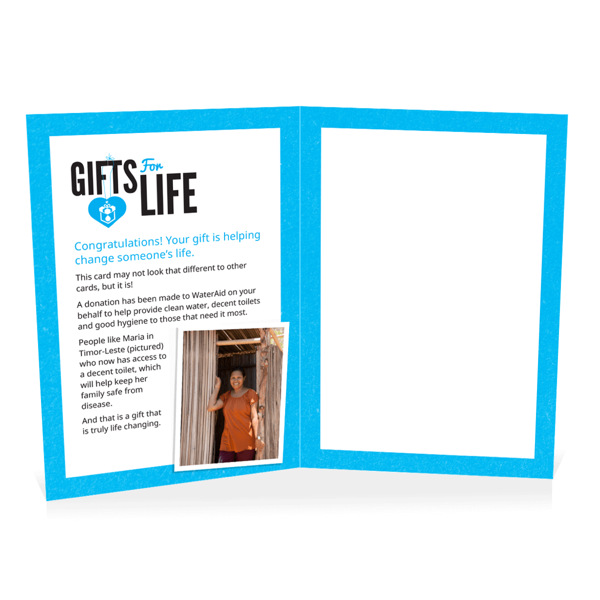 General donation card- toilets