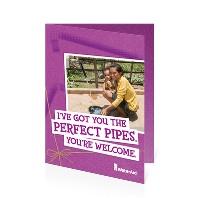 $18 can help pipe water to a village