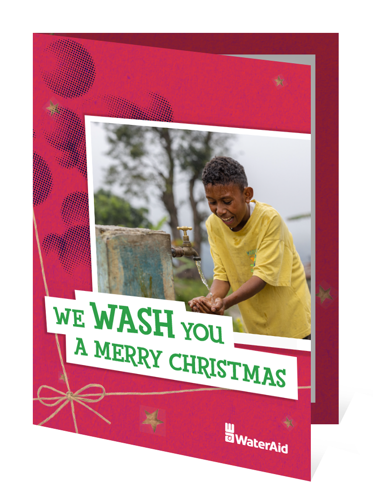 $30 can help build a simple handwashing station (Christmas card)